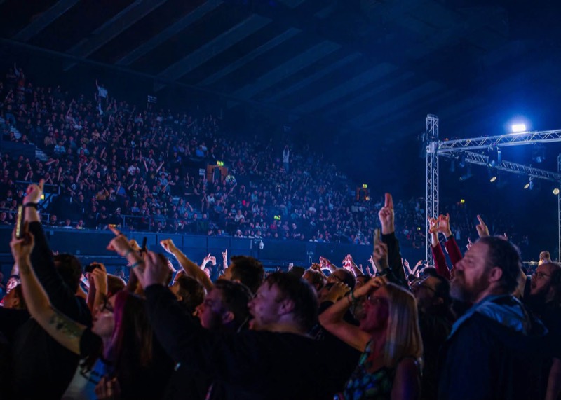 Arena crowd at a live show